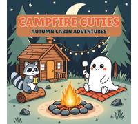 Campfire Cuties Autumn Cabin Adventures: A Cute Halloween Ghosts Camping Coloring Book for Kids, Teens and Adults, 40 Cozy Outdoor Scenes with Thick Outlines
