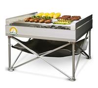 Campfire Defender Protect Preserve Portable Outdoor Fire Pit e Barbecue Grill | pacchi Giù più Piccolo di Una Tenda Quad-Fold Grilling Grate