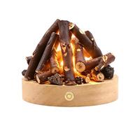 Campfire Light - USB ricaricabile Touch Control Fake Campfire Tabletop Lamp, Realistic Flickering Flame Effect Night Light, portatile decorativa Ambient Mood Lamp, Soft Glow Simulation Fireplace, C0zy