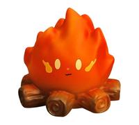 Campfire Night light- 8.6x8.6x7.7cm Tabletop Lamp, PVC Flame Effect Light, Decorative Warm Nursery Night lightKids Teens Adults Home Decor | Soft Ambient Lighting for Bedroom and Living Roo