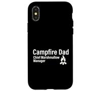 Campfire Papà Capo Marshmallow Manager Famiglia all'aperto Custodia per iPhone X/XS