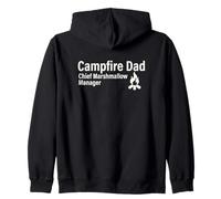 Campfire papà Capo Marshmallow Manager Famiglia all'aperto Felpa con Cappuccio
