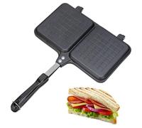 Campfire Sandwich Maker, Hot Sandwich Maker | Tostapane a doppio pannello con manico | Tostapane per pane, padella antiaderente, padella per griglia per formaggio, pressione per