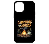 Campfires and Coding That's My Therapy Custodia per iPhone 12/12 Pro