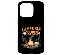 Campfires and Coding That's My Therapy Custodia per iPhone 15 Pro