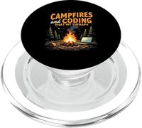 Campfires and Coding That's My Therapy PopSockets PopGrip per MagSafe