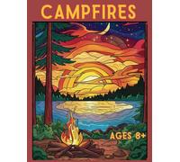 Campfires: Coloring Pages Featuring Campfires in Traditional, Mosaic, and Stained Glass Styles