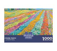 Campi di fiori colorati Puzzle in Legno Impermeabile DIY Puzzles Da 1000 Pezzi Regali Per Adulti Divertenti Per Decorazioni Domestiche
