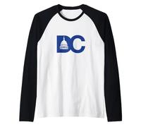 Campidoglio degli Stati Uniti all'Interno di Blue DC Maglia con Maniche Raglan
