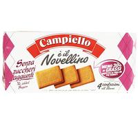 Campiello - Novellino, Biscotti Frollini, Senza Zuccheri Aggiunti - 6 confezioni da 4 porzioni [24 porzioni, 1400 g]