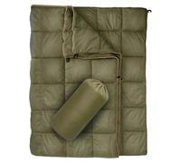Camping Blanket, Packable Down Blanket, Thermal Insulated Lightweight Quilt with Waterproof Shell, Outdoor Compact Warm Cover for Travel, Hiking, Backpacking, Festival, 79 x 55 pollici