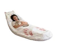 Camping Blanket - Portable 68x31 Inch Funny Sleep Sack, Plush Wash Friendly Wrap with Compact Roll Up Strap, Comfortable Indoor Outdoor Lounging Cover, Ideal for Apartment School Travel Trips