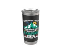 Camping Buddy I Married Mine Hiking Camper Adventure Lover Bicchiere termico in acciaio inox doppia parete