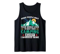 Camping Buddy I Married Mine Hiking Camper Adventure Lover Canotta