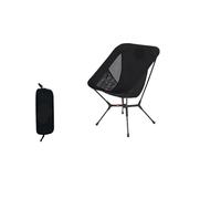 Camping chair, Compatibile con Naturehike YL01 Sedia pieghevole con schienale alto, sedie da campeggio portatili, sedie da relax for esterni, pesca, luna,Outdoor service(Black - Small)