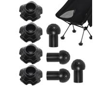 Camping Chair Foot Pads-4X Leg Cover Protector, 0.51 In Floor Guard