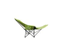 Camping chair, Siediti e sdraiati mentre sdraiati su una sedia pieghevole, reclinabile e con poggiatesta curvo, for un'esperienza di relax in campeggio.,Outdoor service(Green)