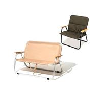 camping chairs, Compatibile con sedia pieghevole da campeggio MOBI GARDEN Krtmit in alluminio con fodera ultraleggera for una persona for due persone con rivestimento rimovibile ,for hiking(Sand 1P)