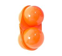 Camping Container - Portable Food Protection Box, Bright Orange Grid Packaging Style, 155mm x 150mm x 70mm + Lightweight 6 Grid Capacity, impactt Resistant Rigid Polymer Shell - for Hiking & Picni