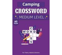 Camping Crossword puzzle book: 60 Camping-Themed Crosswords | 120-Page Gift Book