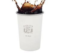 Camping Cups & Mugs - 350 ML Coffee Camping Mug, 304 Stainless Steel Portable Cups For Beer, Coffee, Tea, Ice Water, Milkshake, Outdoor Hiking Travel Picnic, Lightweight Durable Caming Gear, Adventure