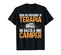 Camping Divertente Camperista Mi Basta Il Mio Camper Maglietta