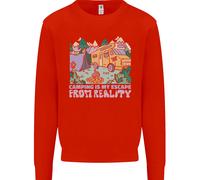 Camping È La Mia Fuga Dalla Realtà Caravan Uomo Felpa Maglione