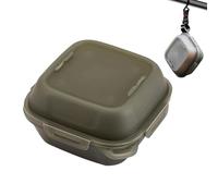 Camping Egg Holder - PP Silicone 13x13x7.8cm | 4 Grid Egg Storage Organizer | Shockproof Portable Travel Eggs Container Case For Hiking Backpacking Picnics Road Trips Beach Outdoor Use