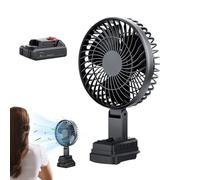 Camping Fan, Battery Powered Wind Blower, 12.4inches, Cordless Portable Design, Quiet and Adjustable Speed Settings, Lightweight and Rechargeable Build, Ideal for Golf, Beach, Boating, Tent, Fishing