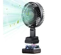 Camping Fan, Portable Fan, Cordless Wind with 6.3x6.3x2.76 Inches Size, Golf Beach, Tent Blower for Boating Travel, Fishing Home, Outdoor Activities, Rv Adventures, Vacation Gear