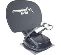 Camping First Satmex 55 plus - Antenna satellitare automatica - Antracite | Montaggio su camper, solo 16 cm di altezza, Bluetooth, ampia portata di ricezione