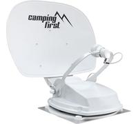 Camping First Satmex 55 plus - Antenna satellitare automatica - Bianco | Montaggio su camper, solo 16 cm di altezza, Bluetooth, ampia portata di ricezione