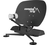 Camping First Satmex mobil 3 - Antenna Satellitare Completamente Automatica (Per uso mobile, si orienta automaticamente su Astra 19,2° Est, non richiede alimentazione elettrica aggiuntiva) - Antracite
