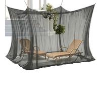 Camping Fly Net - 300 x 300 x 250 cm Mesh Canopy, Fly Barrier Netting with Zippered Entry, Outdoor Protective Enclosure, Backyard Gazebo Screen, Pergola Mesh for Outdoor Relaxation