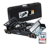 Premium Fornello Campeggio 2 Fiammante Gas Piastra Grill + Cartucce di