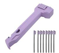 Camping Hammer with 8 Pegs,Heavy Duty Tent Stake Driver,Stake Puller & Bottle Opener with Storage Handle,Black Lightweight Camp Mallet,for Outdoor Hiking Camping Backpacking (Purple)