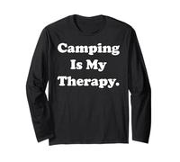 Camping Is My Therapy Outdoor Adventure Maglia a Manica