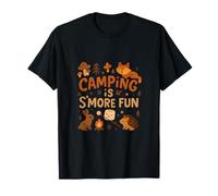 Camping Is S'more Fun Cottagecore Campfire Design Maglietta