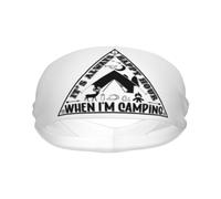 Camping It'S Always Happy Hour Wheni'M Camping Uomo Donna Headband Leggera Fascia Capelli Traspiranti Fasce Per Capelli Per Sport Corsa Palestra All'Aperto