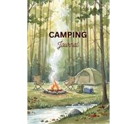 Camping Journal-RV Travel Logbook- Camping Watercolor Illustrated Cover