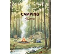 Camping Journal-RV Travel Logbook- Camping Watercolor Illustrated Cover
