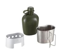 Camping Kettle - Bollitore da tè da viaggio, in acciaio , per caffè a fuoco aperto e tè a fuoco, bollitore da campeggio, fornello pieghevole in acciaio per una