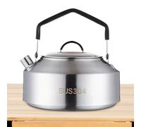 Camping Kettles For Boiling Water | Splatter-Proof Stainless Steel Teapot | Attractive Compact Portable Sturdy Fast To Boil Kettle For Camping For Bushcraft And Outdoor Campfire Use