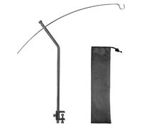 Camping Light Holder, Portable Lantern Stand with Hook, Adjustable Aluminum Alloy Lamp Pole for Tent Outdoor Fishing Picnic Backpacking Beach Night Lighting Camp Gear for Adults Campers