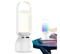 Camping Light Speaker, Atmosphere Lamp Sound, 9.45x3.48 Inches Waterproof Ambient Lighting and Connectivity Feature, Portable Speaker for Party Backyard Garden Decor