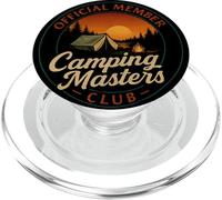 Camping Masters Club Official Vintage Funny for Men Camping PopSockets PopGrip per MagSafe