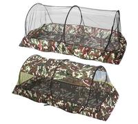 Camping Net Tent - Foldable Canopy, Ventilated Mesh Enclosure, Compact Lightweight Outdoor Netting Shelter, Portable Travel Sleeping Protection With Storage Carry Bag | For Camping Hiking Bed