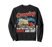 Camping Ok per Odore di Fumo Camper Avventura All'aperto Felpa