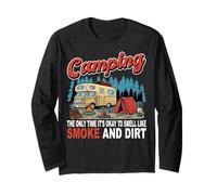 Camping Ok per Odore di Fumo Camper Avventura All'aperto Maglia a Manica