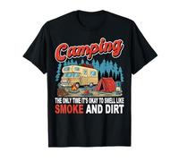 Camping Ok per Odore di Fumo Camper Avventura All'aperto Maglietta